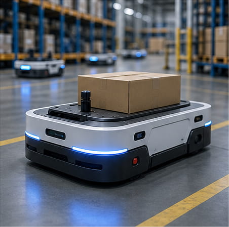 Aimants pour la robotique et l'automatisation 17 Véhicules à guidage automatique (AGV) et systèmes autonomes