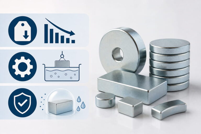 Procédé de revêtement des aimants au néodyme 16 Avantages du revêtement en zinc des aimants en néodyme