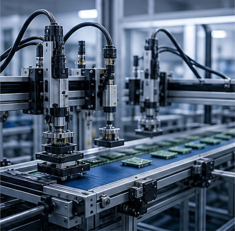 Aimants pour la robotique et l'automatisation 15 Équipements de production automatisés
