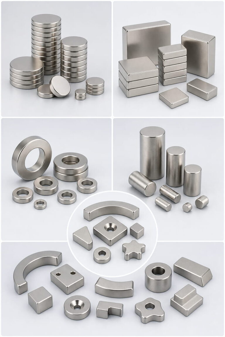 Aimants N55 3 Formes d'aimants N55 disponibles