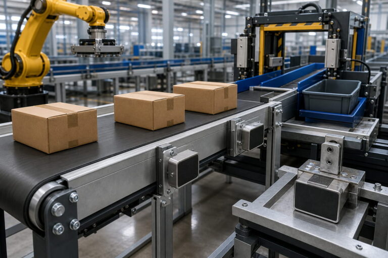 Aimants pour l'automatisation industrielle 2 Aimant pour l'automatisation industrielle destiné aux systèmes de convoyage