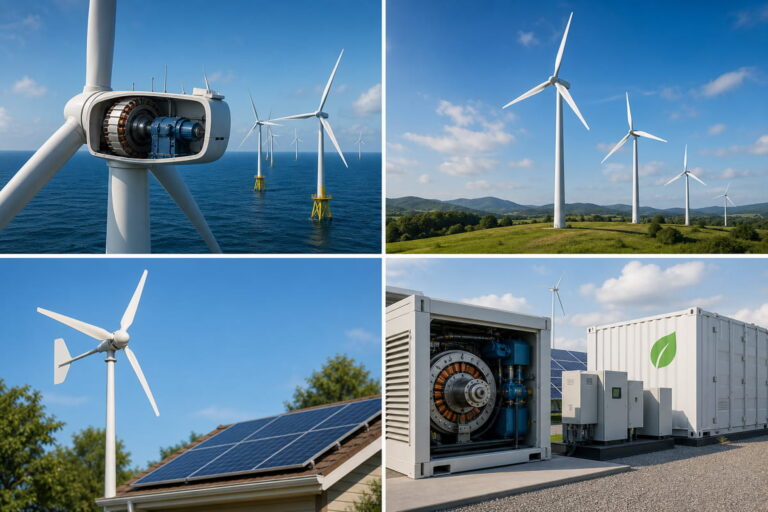 Aimants pour générateurs d'éoliennes 6 Applications des générateurs magnétiques