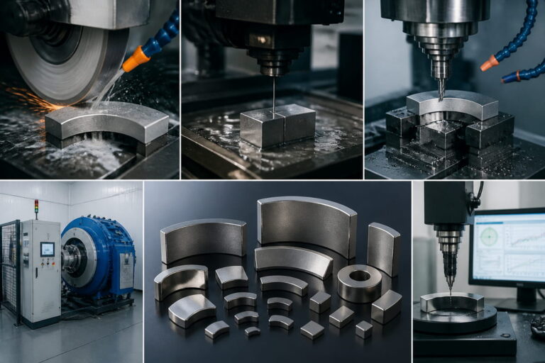 Image illustrant les capacités de fabrication de l'aimant de segment