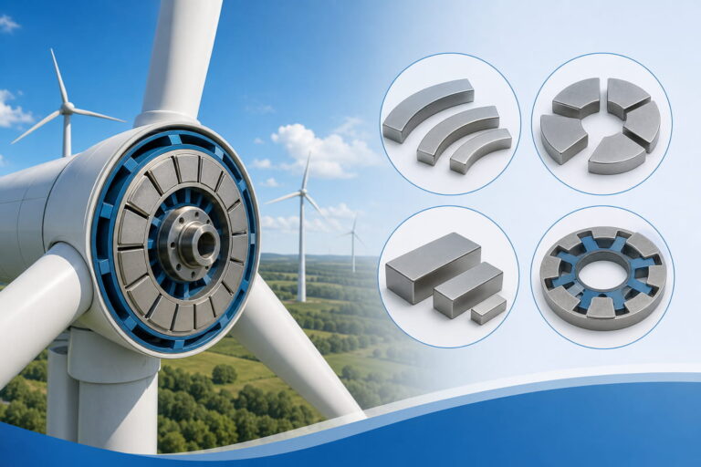 Aimants pour générateurs d'éoliennes 15 Aimants pour éoliennes : formes sur mesure