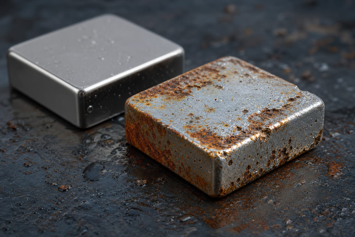La corrosion qui réduit la durée de vie des aimants en néodyme