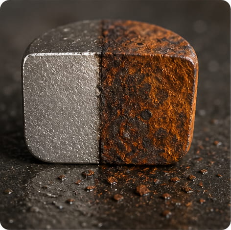 Corrosion après découpe