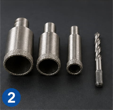 Outils à pointe diamantée uniquement