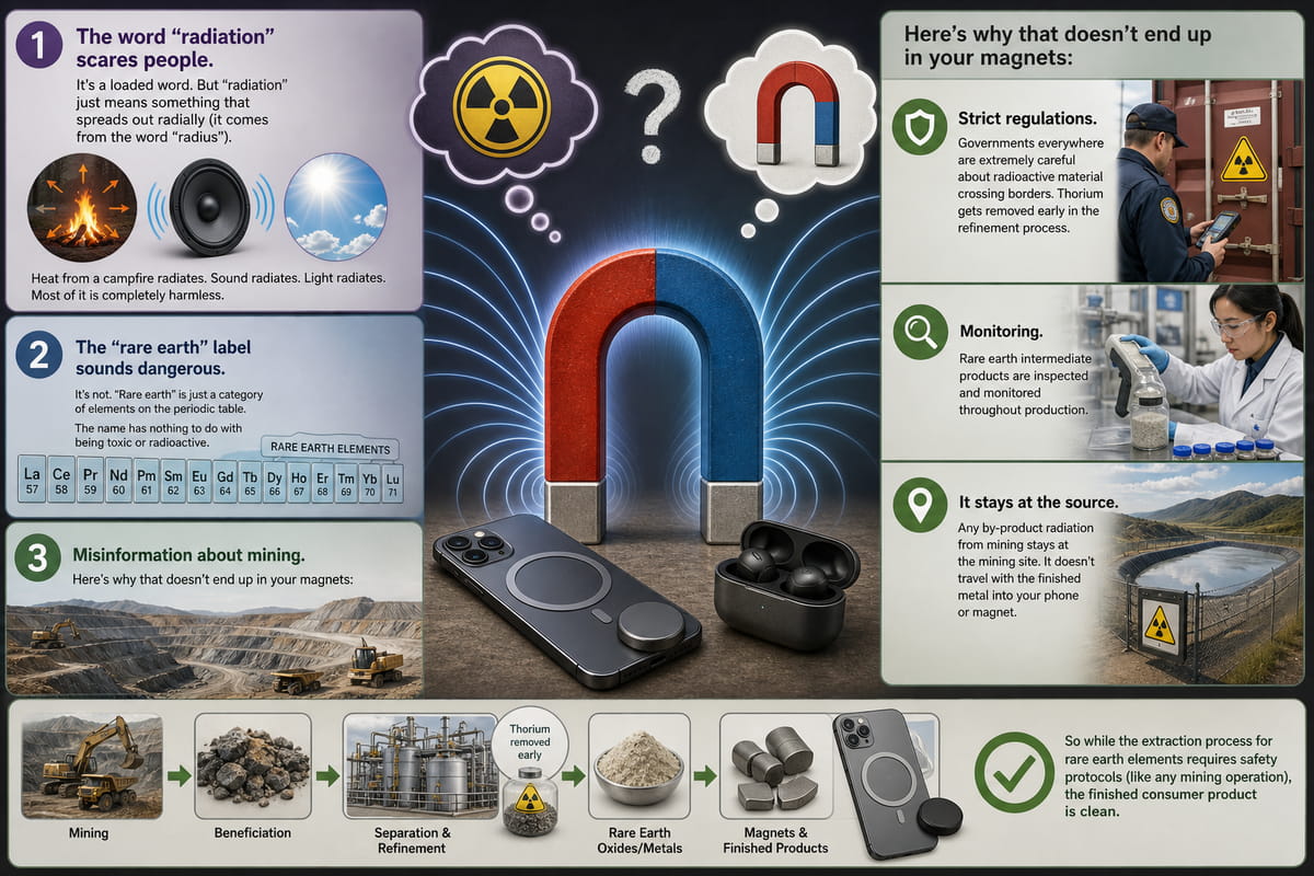 Pourquoi les gens confondent « magnétique » et « radioactif »