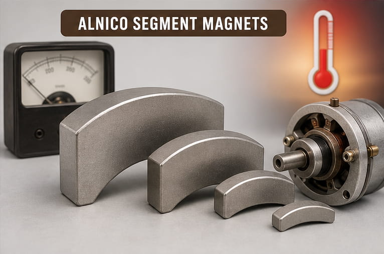 Aimants en alnico en segments
