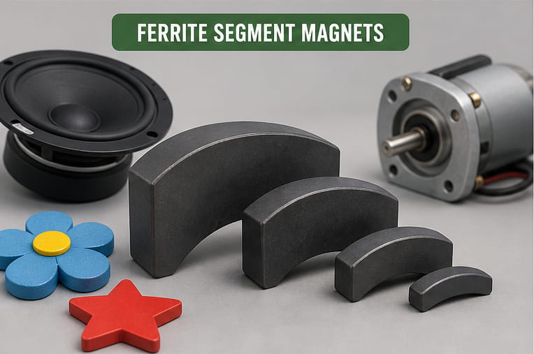 Aimants en ferrite segmentés
