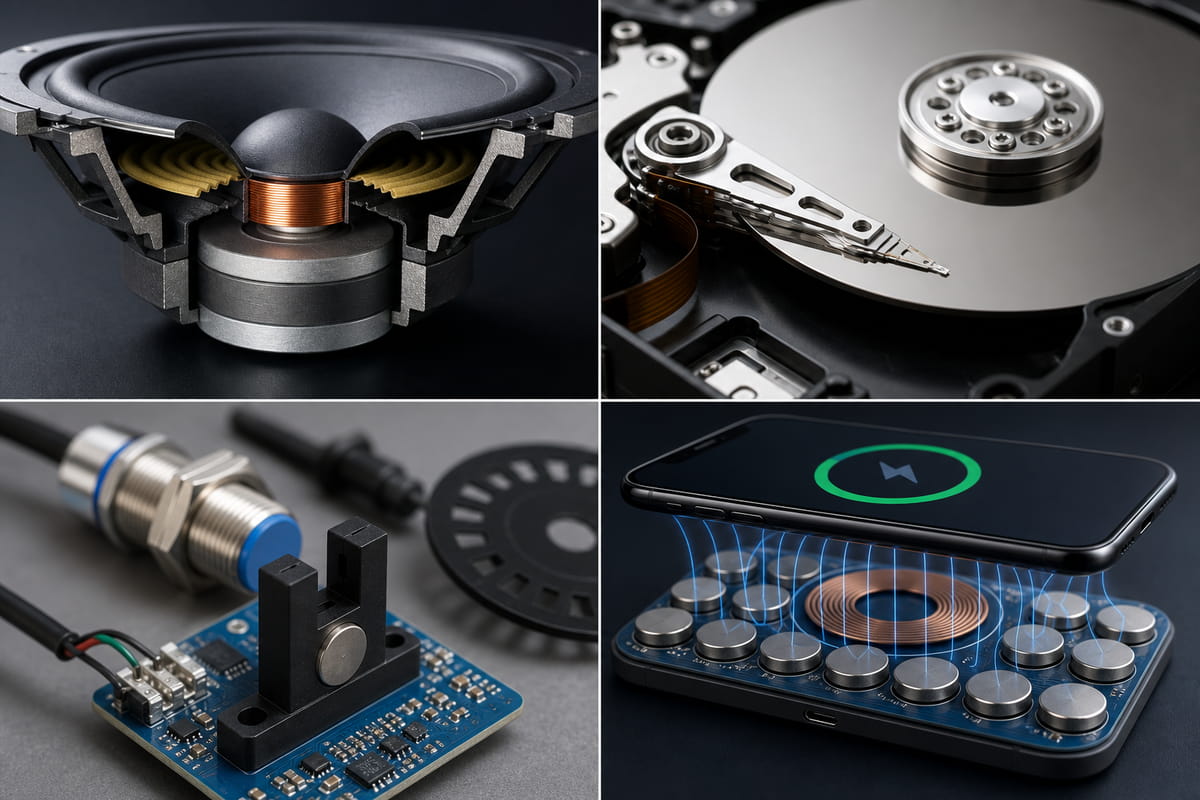 Les aimants disques dans l'électronique