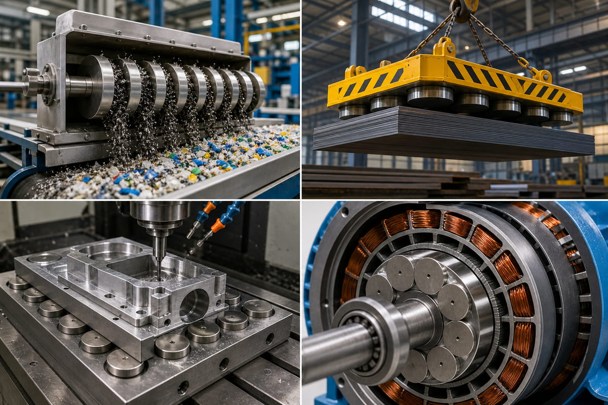 Les aimants en disque dans l'industrie