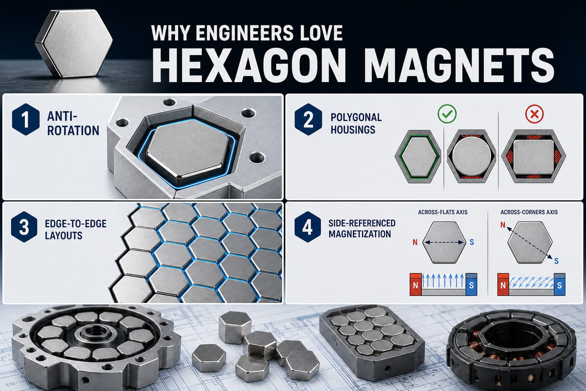 Pourquoi les ingénieurs adorent les aimants hexagonaux